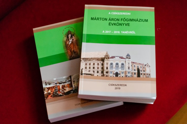 Megjelent a Márton Áron Főgimnázium évkönyve a 2017-2018-as tanévről